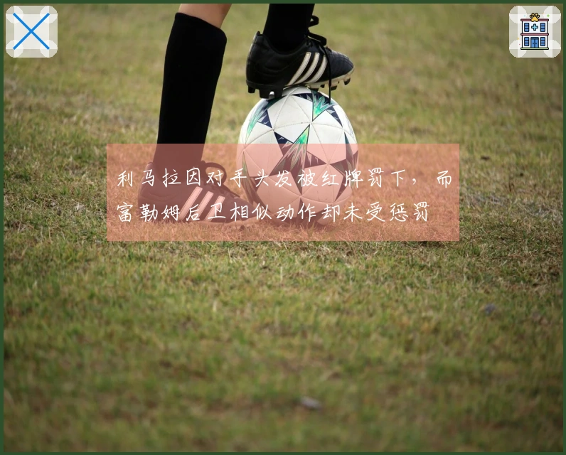 利马拉因对手头发被红牌罚下，而富勒姆后卫相似动作却未受惩罚